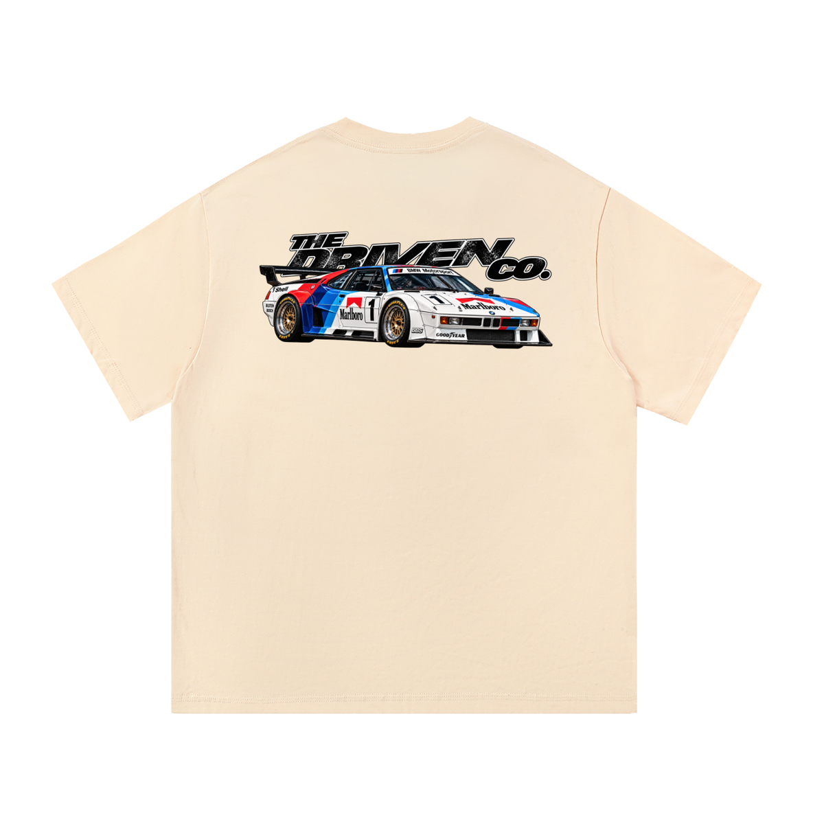 BMW E30 M3 Number 10 Racing Graphic T-Shirt — Apricot — back