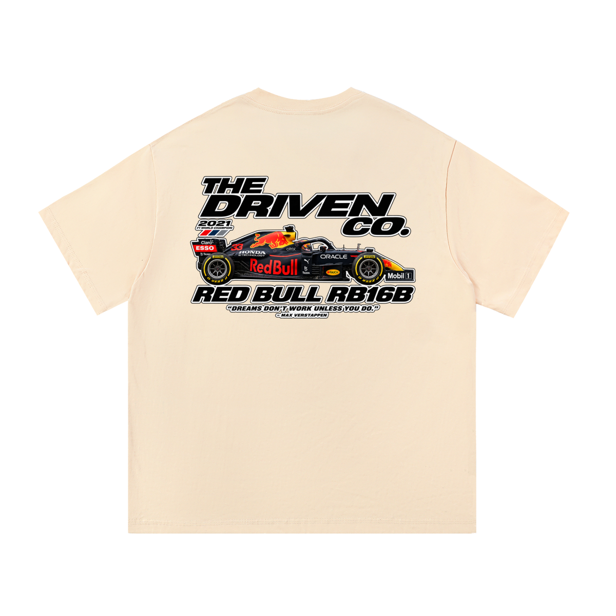 Red Bull RB16B Racing Graphic T-Shirt — Apricot — back