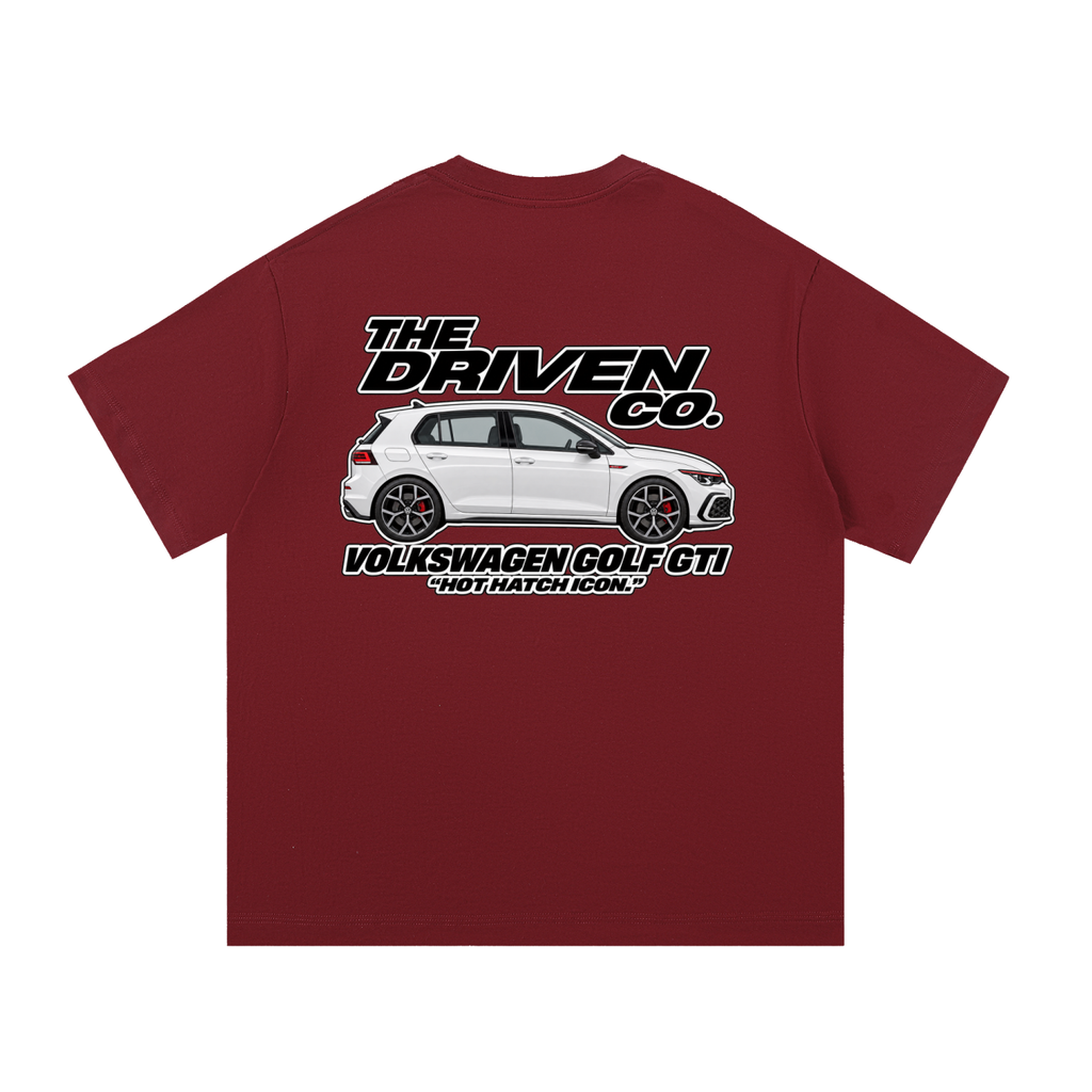 Volkswagen Golf GTI Graphic T-Shirt — Wine Red — back