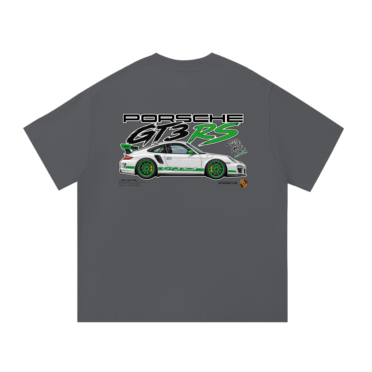 Porsche 911 GT3 RS Graphic T-Shirt — Dark Grey — back