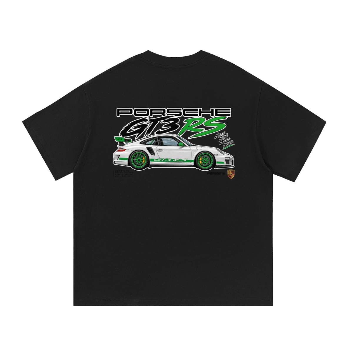 Porsche 911 GT3 RS Graphic T-Shirt — Black — back