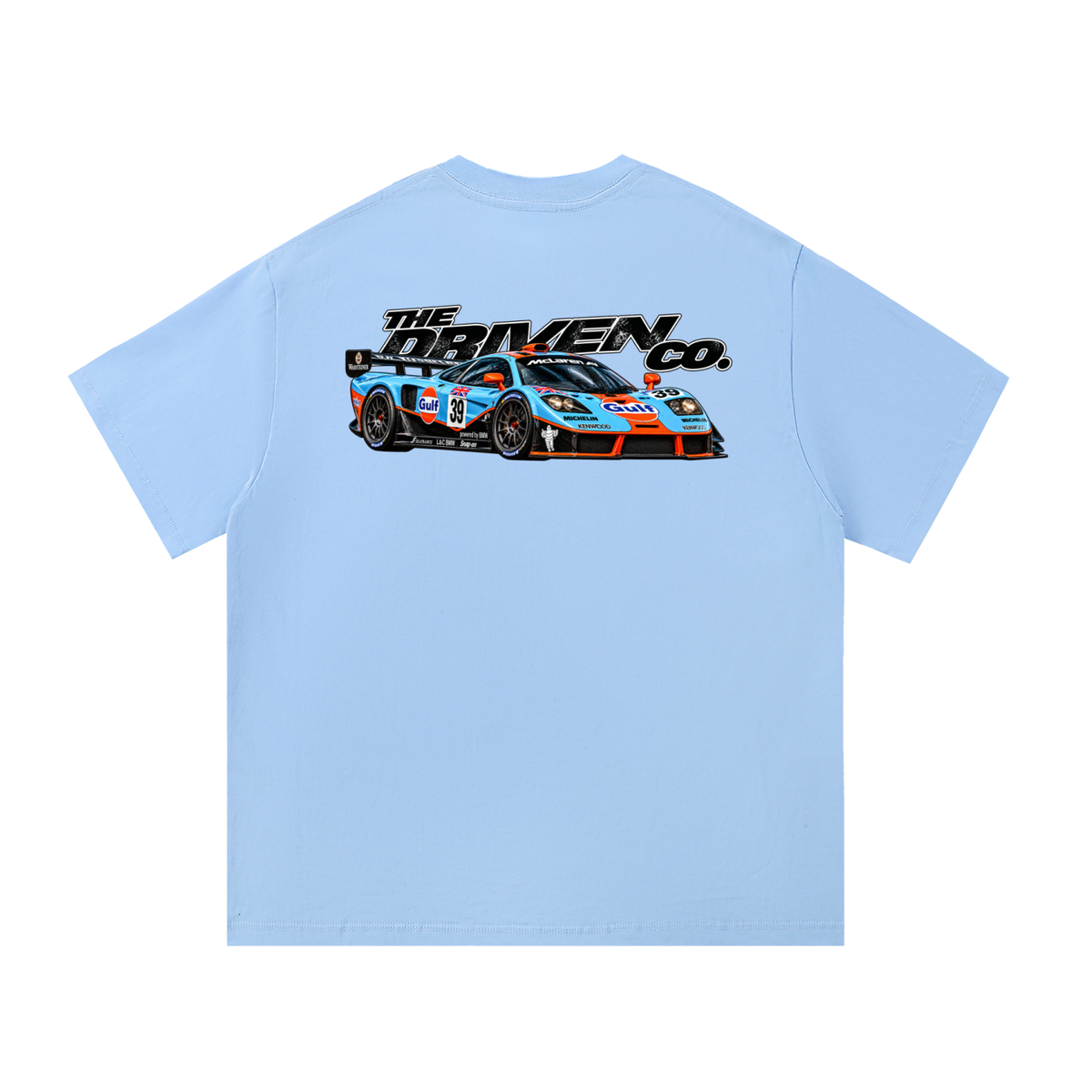 McLaren F1 GTR Racing Graphic T-Shirt — Blue — back