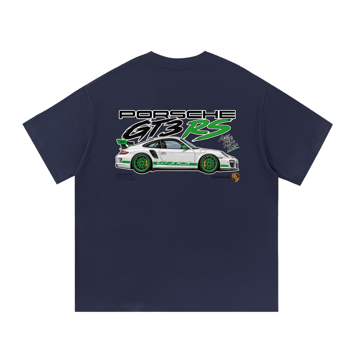 Porsche 911 GT3 RS Graphic T-Shirt — Navy Blue — back