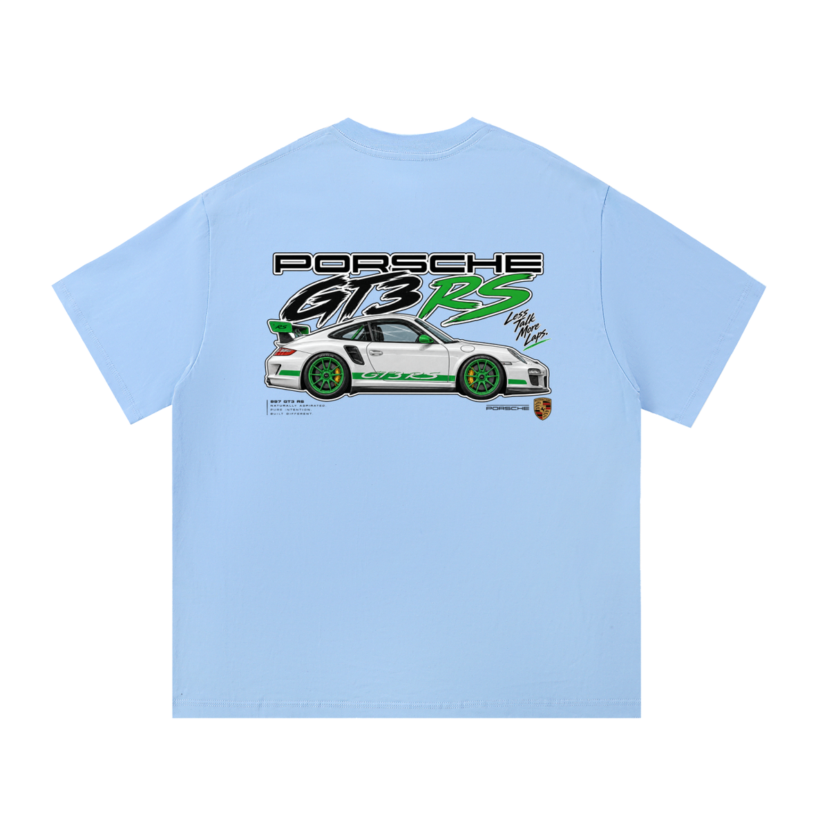 Porsche 911 GT3 RS Graphic T-Shirt — Blue — back