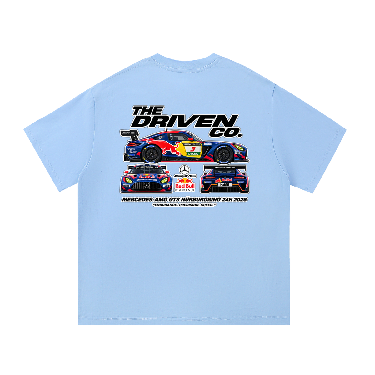 Mercedes-AMG GT3 Racing Graphic T-Shirt — Blue — back