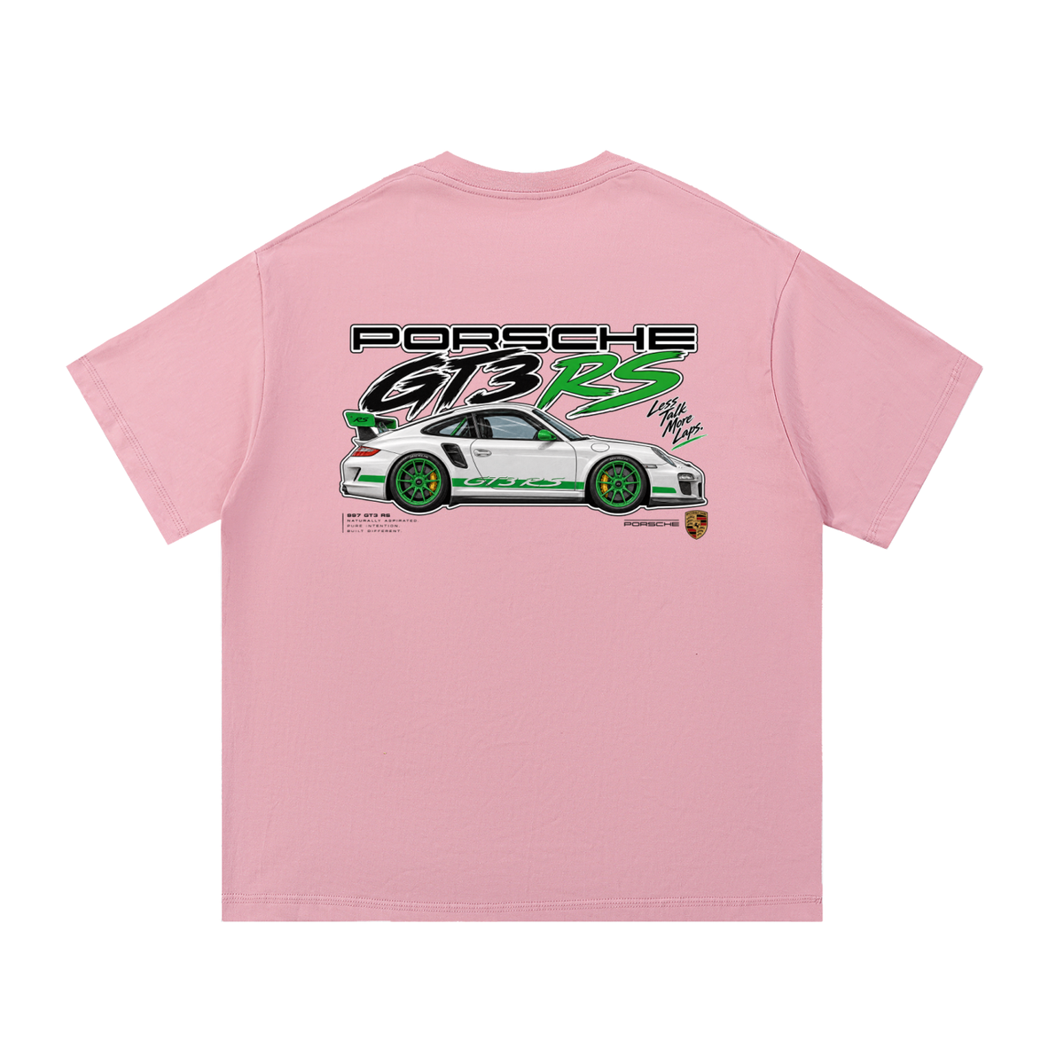 Porsche 911 GT3 RS Graphic T-Shirt — Pink — back