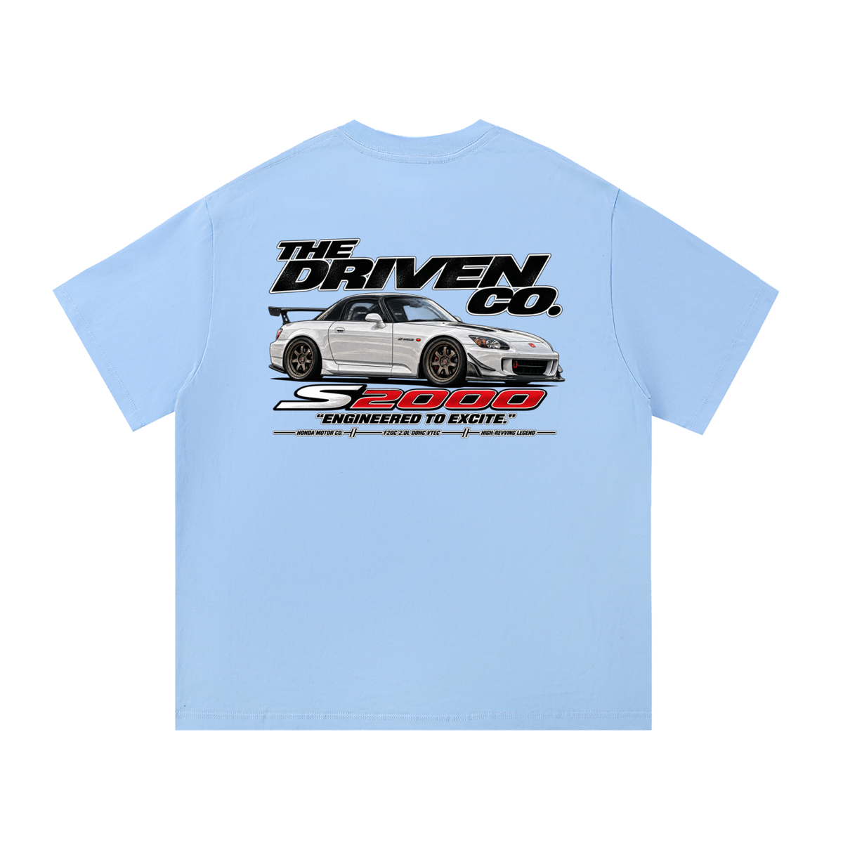 Honda S2000 Graphic T-Shirt — Blue — back