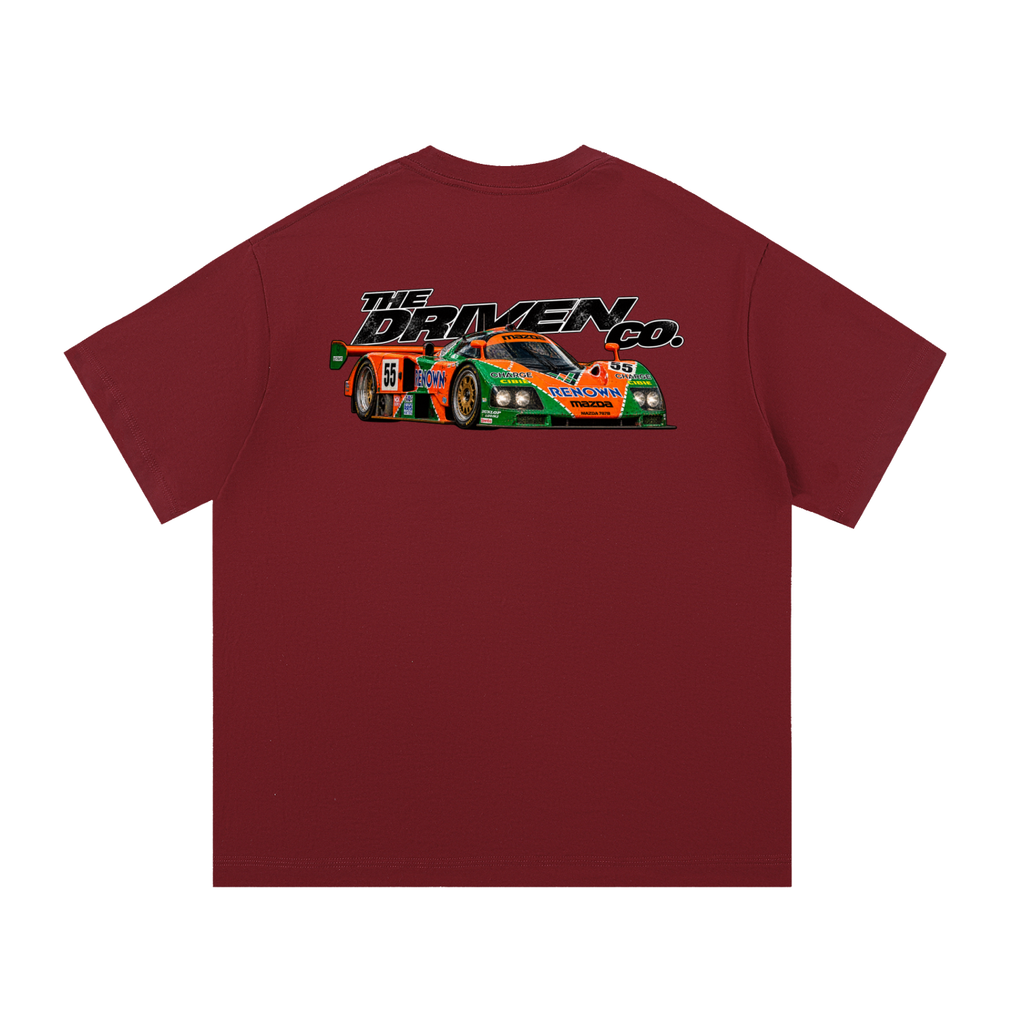 Mazda 787B Le Mans Graphic T-Shirt — Wine Red — back