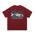 BMW E46 M3 GTR Racing Graphic T-Shirt — Wine Red — back