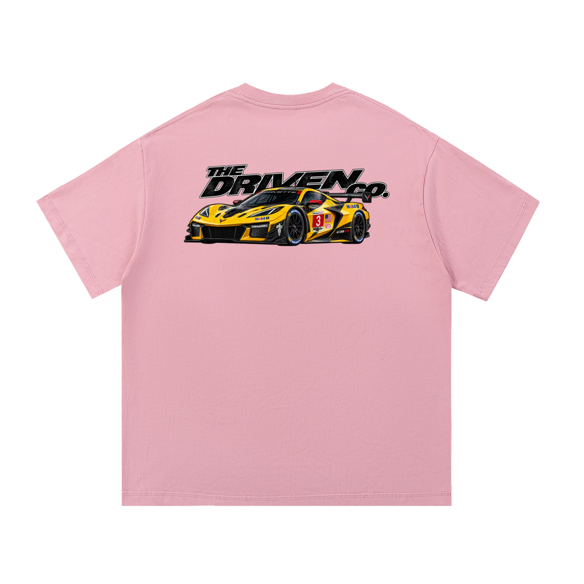 Chevrolet Corvette GT3 Racing Graphic T-Shirt — Pink — back