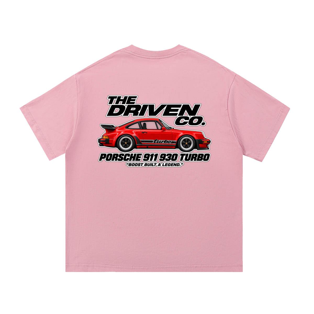 Porsche 911 930 Turbo Graphic T-Shirt — Pink — back