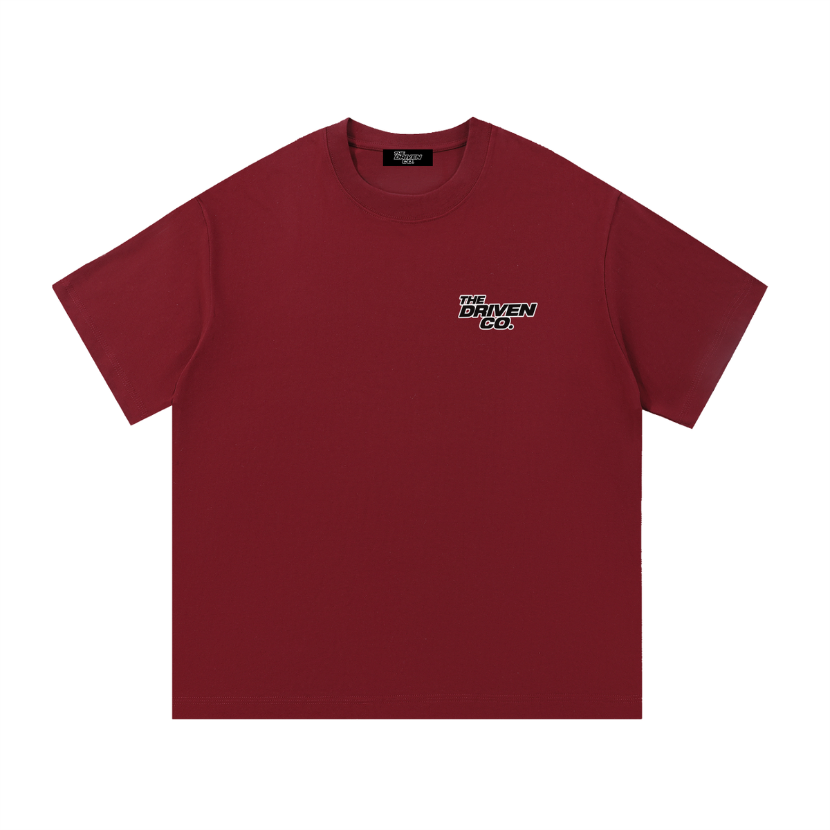Ayrton Senna Helmet Graphic T-Shirt — Wine Red — front