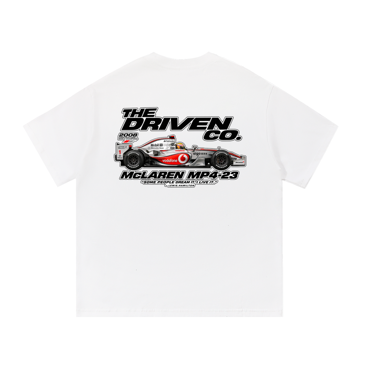 McLaren MP4-23 Racing Graphic T-Shirt — White — back