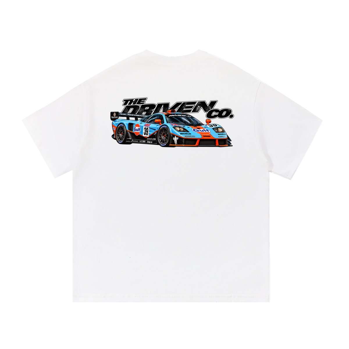 McLaren F1 GTR Racing Graphic T-Shirt — White — back