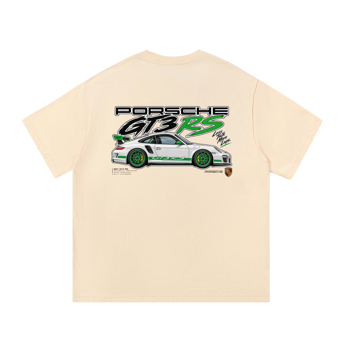 Porsche 911 GT3 RS Graphic T-Shirt — Apricot — back