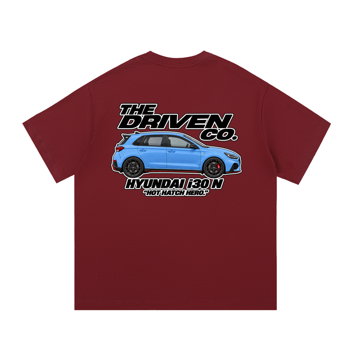 Hyundai i30 N Graphic T-Shirt — Wine Red — back