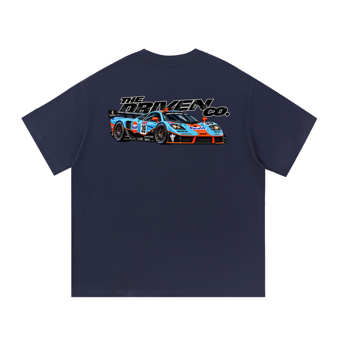McLaren F1 GTR Racing Graphic T-Shirt — Navy Blue — back