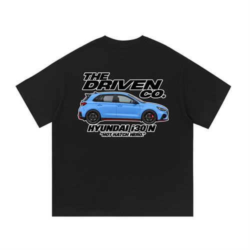 Hyundai i30 N Graphic T-Shirt — Black — back