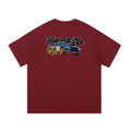 Subaru Impreza Rally Legends Graphic T-Shirt — Wine Red — back
