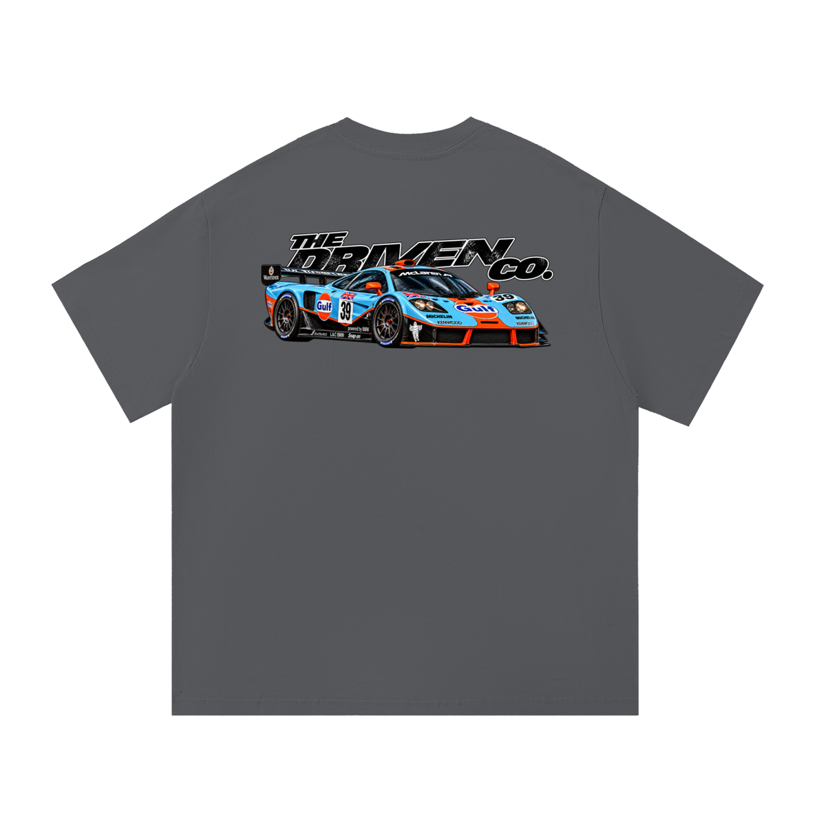 McLaren F1 GTR Racing Graphic T-Shirt — Dark Grey — back