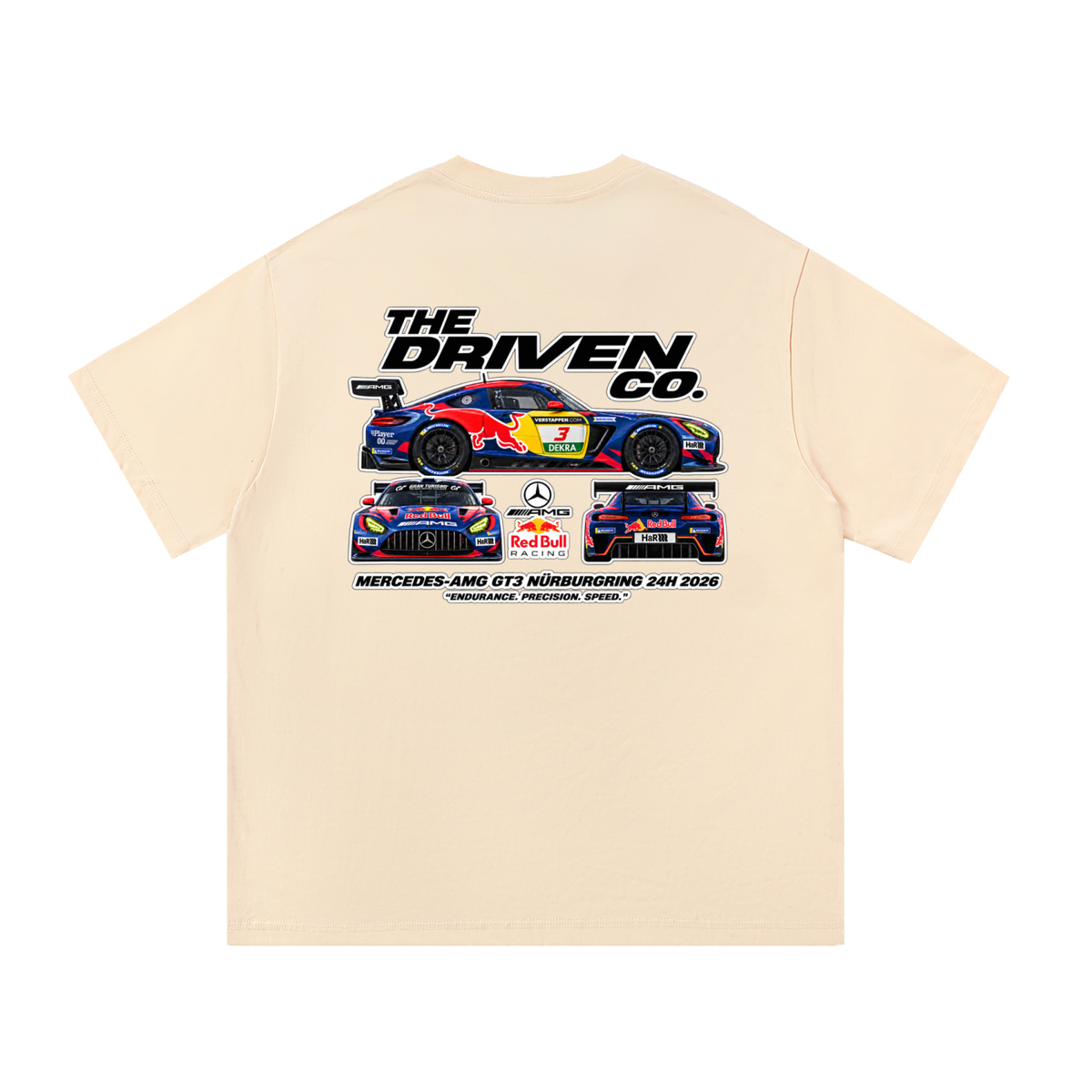 Mercedes-AMG GT3 Racing Graphic T-Shirt — Apricot — back