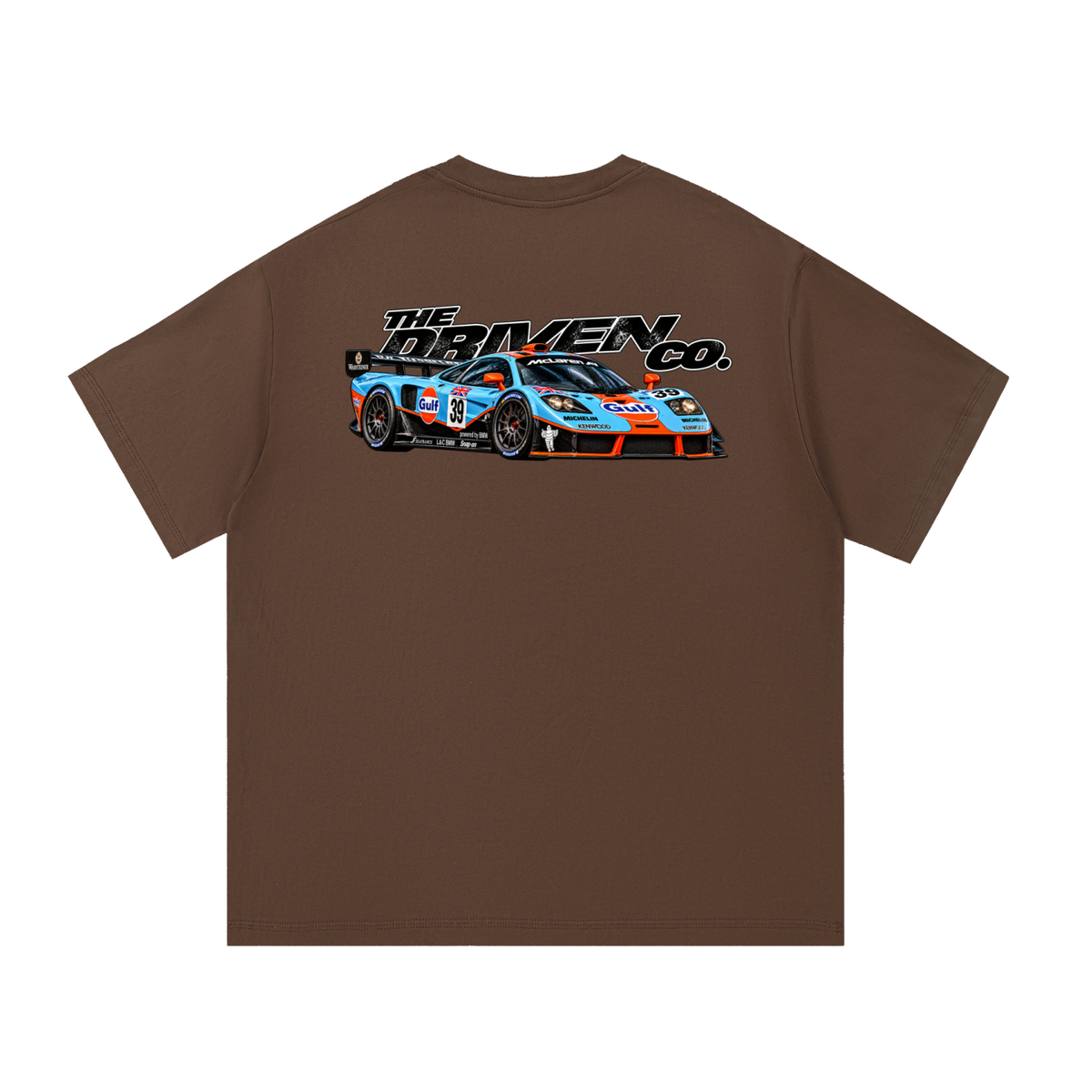 McLaren F1 GTR Racing Graphic T-Shirt — Coffee — back