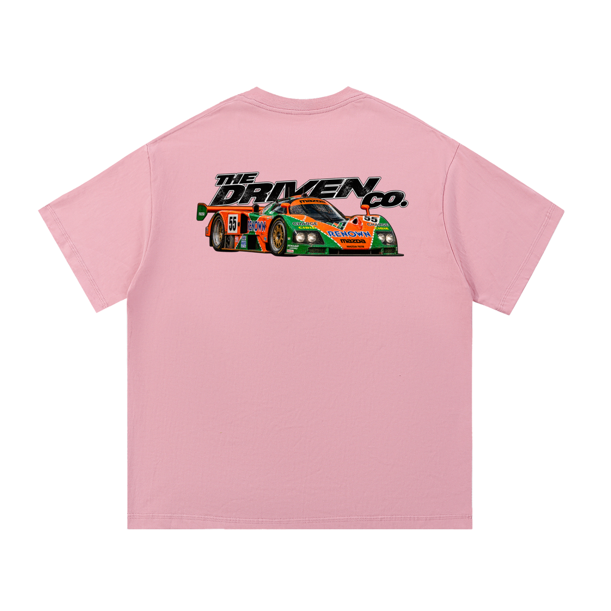 Mazda 787B Le Mans Graphic T-Shirt — Pink — back